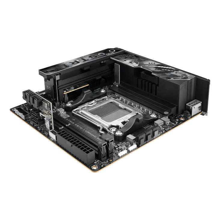 ASUS ROG STRIX X870-I GAMING WIFI,  AMD Socket AM5, Mini-ITX Motherboard,  2 x DIMM slots, max. 96GB, DDR5 Supports up to  8400+MT/s ,  2 x M.2 slots |90MB1IW0-M0EAY0