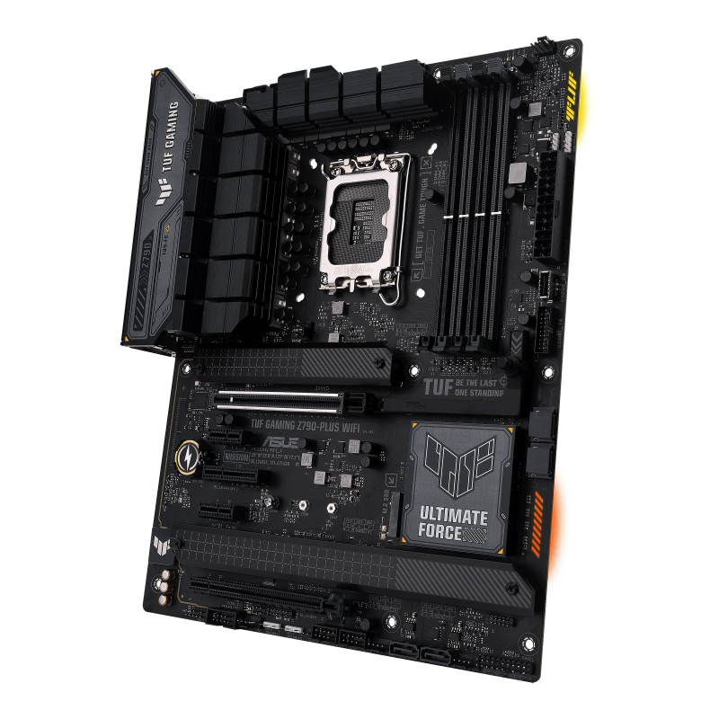 ASUS TUF GAMING Z790-PLUS WIFI,  ATX Motherboard,  Intel Socket LGA1700, 4 x DIMM, Max. 128GB, DDR5 7200, 4 x M.2 slots | 90MB1D80-M1EAY0