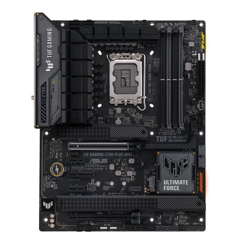 ASUS TUF GAMING Z790-PLUS WIFI,  ATX Motherboard,  Intel Socket LGA1700, 4 x DIMM, Max. 128GB, DDR5 7200, 4 x M.2 slots | 90MB1D80-M1EAY0