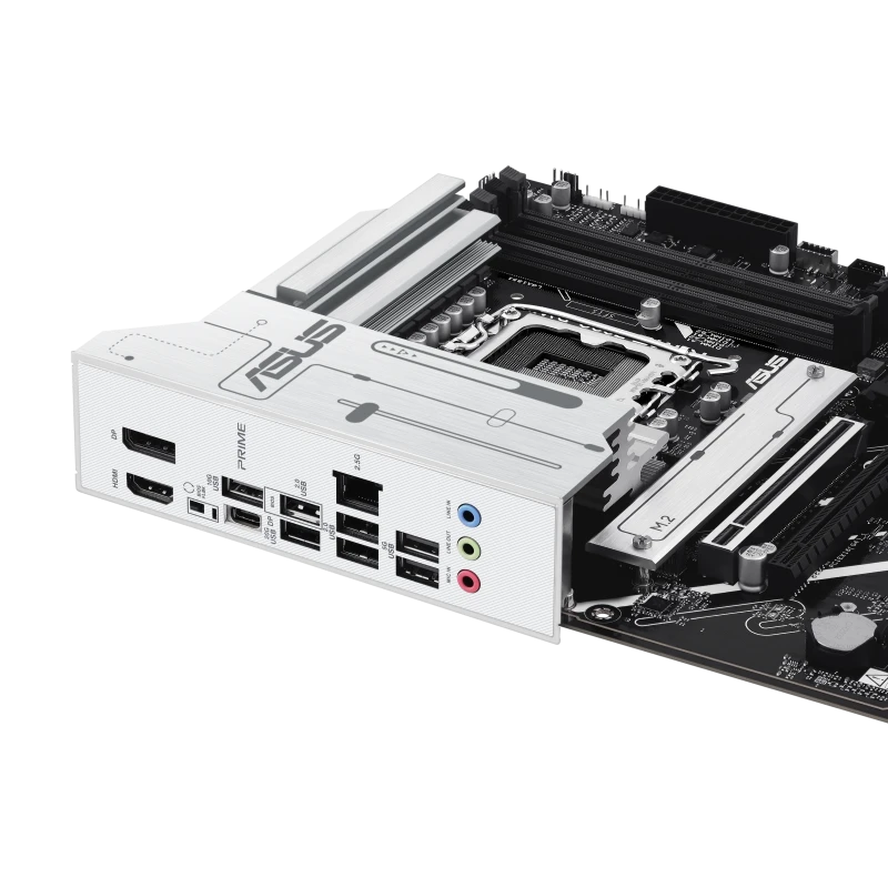 ASUS PRIME Z890-P ATX Motherboard, Intel Z890 LGA 1851, DDR5 192GB 8666+ MT/s, 4x M.2 Gen4, PCIe 5.0 x16, USB 3.2 Gen2, 90MB1I50-M0EAY0