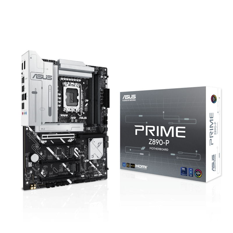 PRIME Z890-P ATX Motherboard, LGA1851,  4 x DIMM slots, max. 192GB DDR5 up to 8666+MT/s ,  4 x M.2 slots | 90MB1I50-M0EAY0