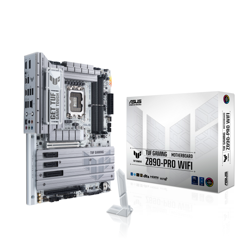 TUF GAMING Z890-PRO WIFI ATX Motherboard, LGA1851, 4 x DIMM slots, max. 192GB, DDR5 Support up to 9066+MT/s,  Wi-Fi 7 | 90MB1IR0-M0EAY0