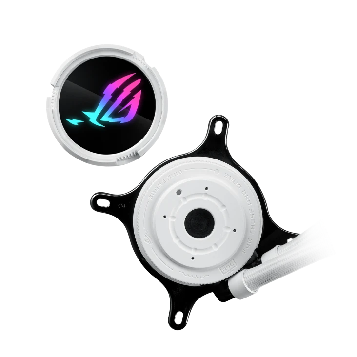 ASUS ROG Strix LC III 360 ARGB White Liquid CPU Cooler – 7th Gen Asetek Pump, 360mm Radiator, ARGB Fans, Sleeved Tubes | 90RC00T2-M0UAY0