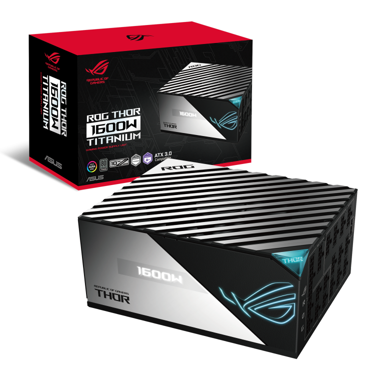 ASUS ROG-THOR 1600T GAMING ATX12V  80Plus Titanium Power Supply | 90YE00K0-B0NA00