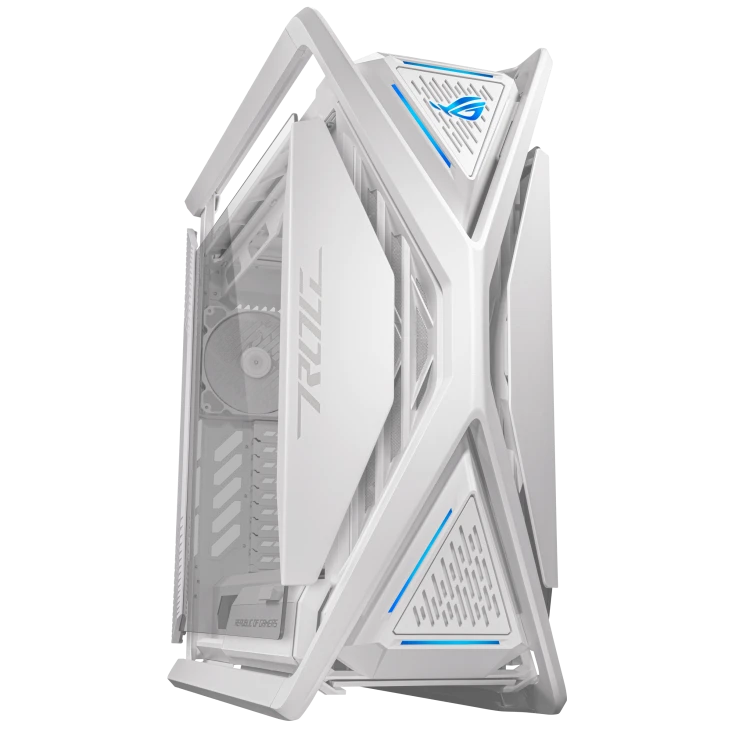 ASUS ROG Hyperion GR701, E-ATX Computer Case, 420 mm Dual Radiator, 4 x 140 mm Pre-installed Fans - White | 90DC00F3-B39000