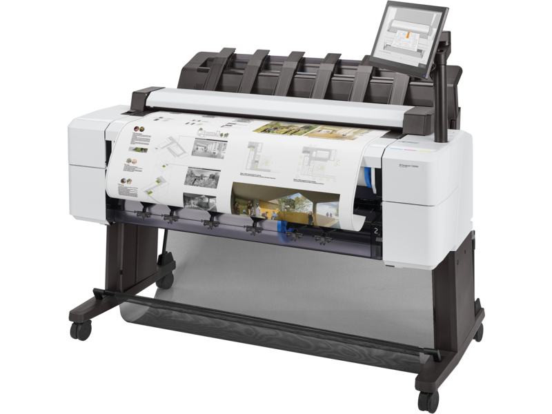 HP DesignJet T2600dr 36-in PostScript Multifunction 180 A1/hr Printer Plotter,  Print speed  | 3EK15A