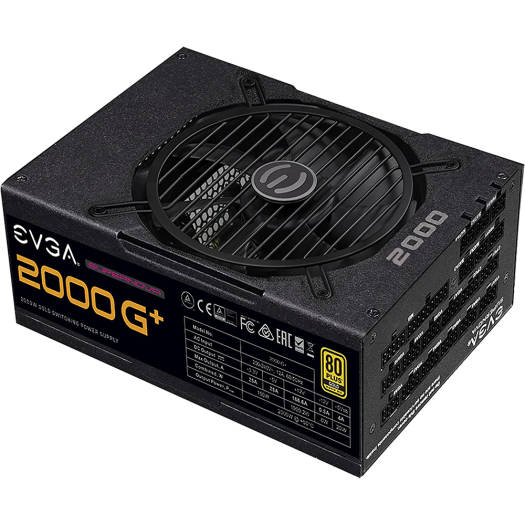 EVGA SuperNova G1+ 2000 Watt Fully Modular 80+ Gold PSU, 220-GP-2000-X3