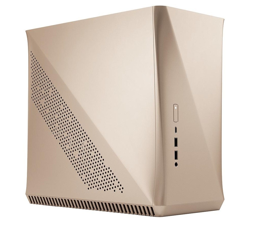 Fractal Design Era ITX Gold TG Compact Mini-ITX Case/FD-CA-ERA-ITX-CHP