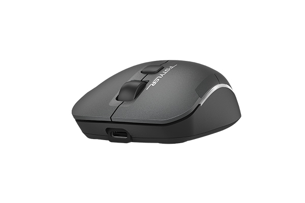 A 4tech FB45CS Air Dual Mode Mouse, Silent Clicks, Bluetooth and 2.4GHz technology,Switch up to 3 Devices | FB26CS technology,Switch up to 3 Devices | FB26CS