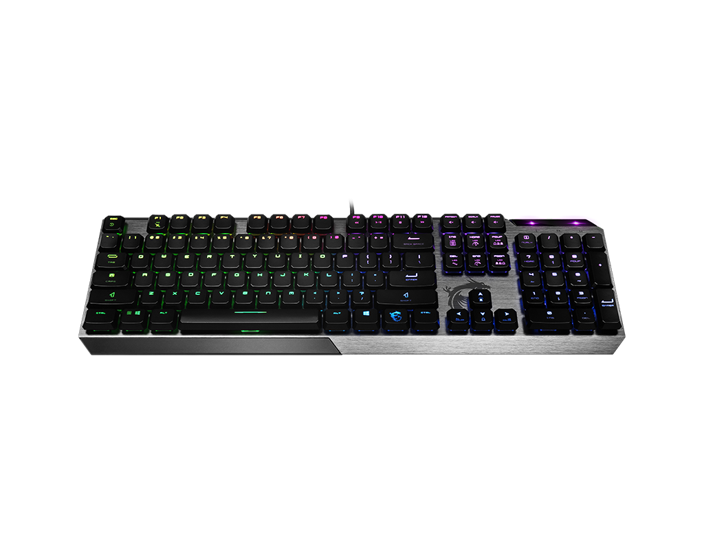 MSI VIGOR GK50 LOW PROFILE MECHANICAL Gaming Keyboard, Kailh Low Profile Switches - EN | S11-04AR213-GA7