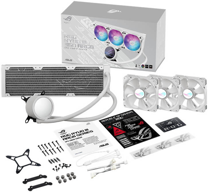 Asus ROG Ryuo III 360 liquid CPU cooler white |90RC00I2-M0UAY0