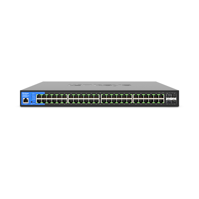 Linksys LGS352MPC 48-Port Managed Gigabit PoE+ Switch - 740W, 48GE + 4 SFP+