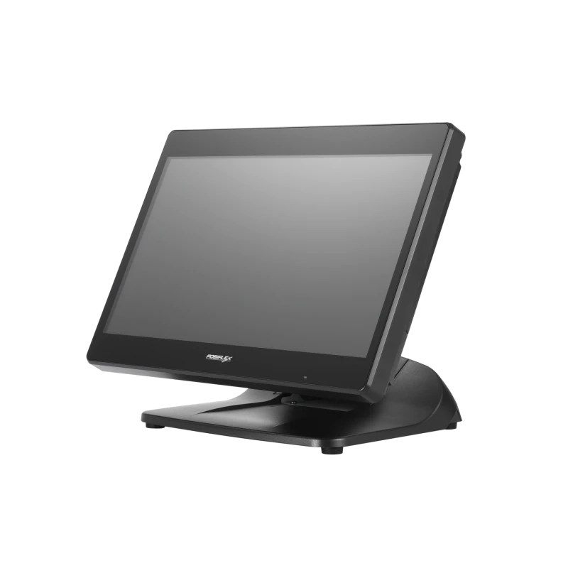 posiflex PS-3616-G2 Touchscreen Point of Sale POS Terminal 15.6″ PCAP Multi-TOUCH TFT Screen, ELKHART LAKE JK6412 CPU, 4GB DDR4 RAM, 128GB M.2 SSD, WITH PSU 12V/60W, W/O SPEAKER, GEN 7 BASE, W/O MSR, NO OS, BLACK
