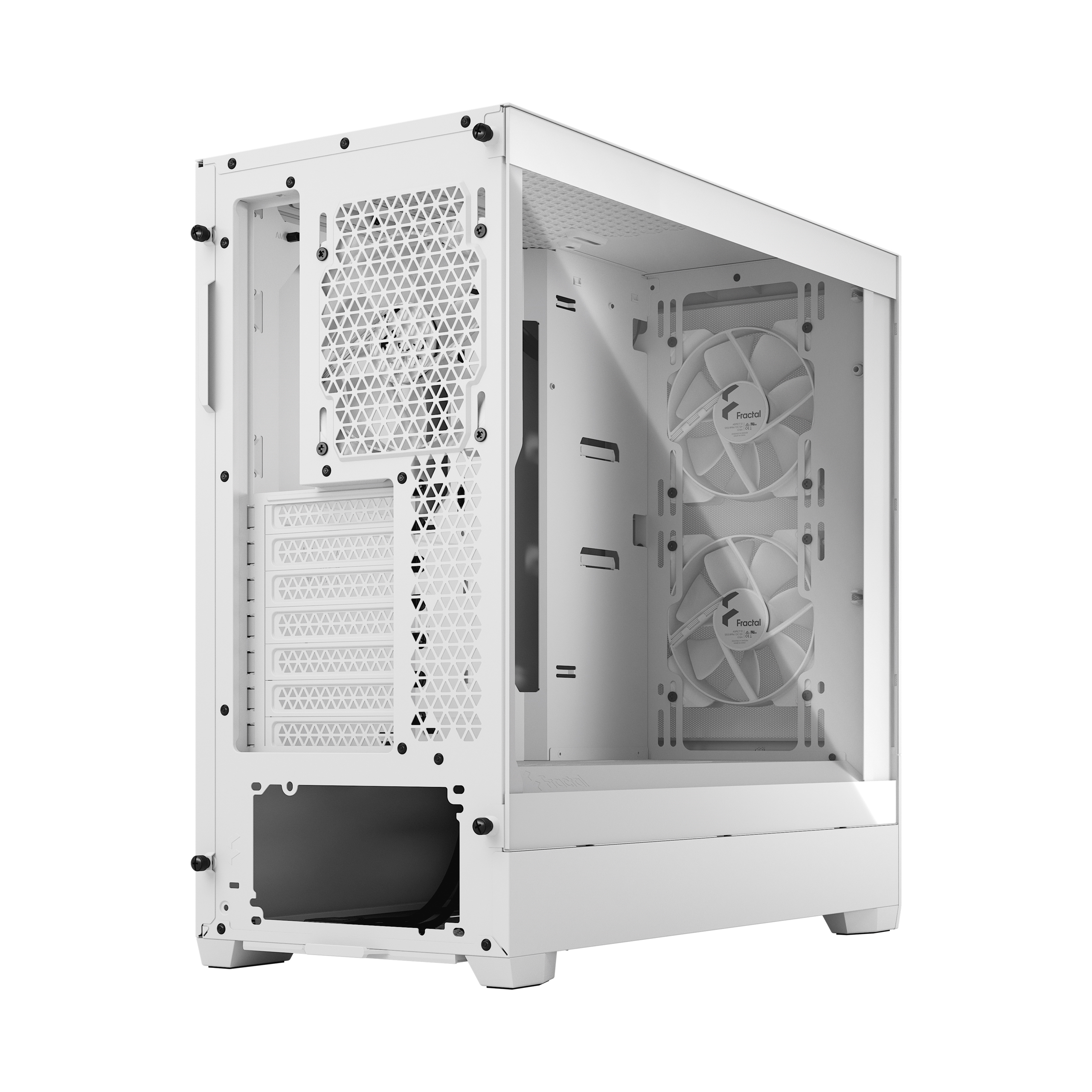 Fractal Pop Air White Mid Tower Tempered Glass Gaming Case/FD-C-POA1A-03