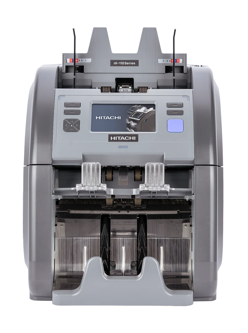 HITACHI IH-110FS Basic type + Fitness sorter+ Color scanner for Checks & Tickets,  Counterfeit Detection Technologies,  Fitness Sorting, 2 Pocket