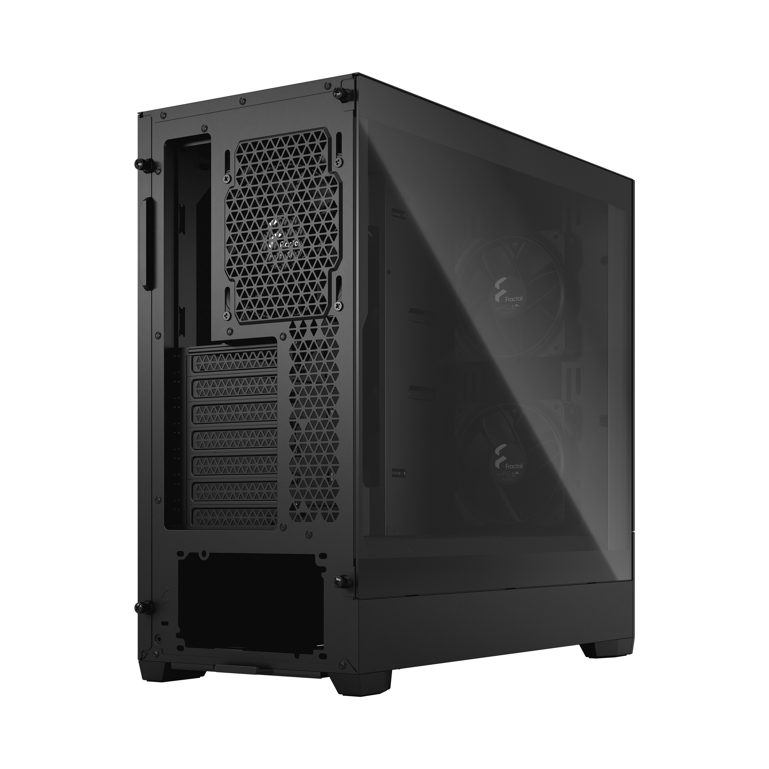 Fractal Pop Silent Black Mid Tower Tempered Glass Case/FD-C-POS1A-02