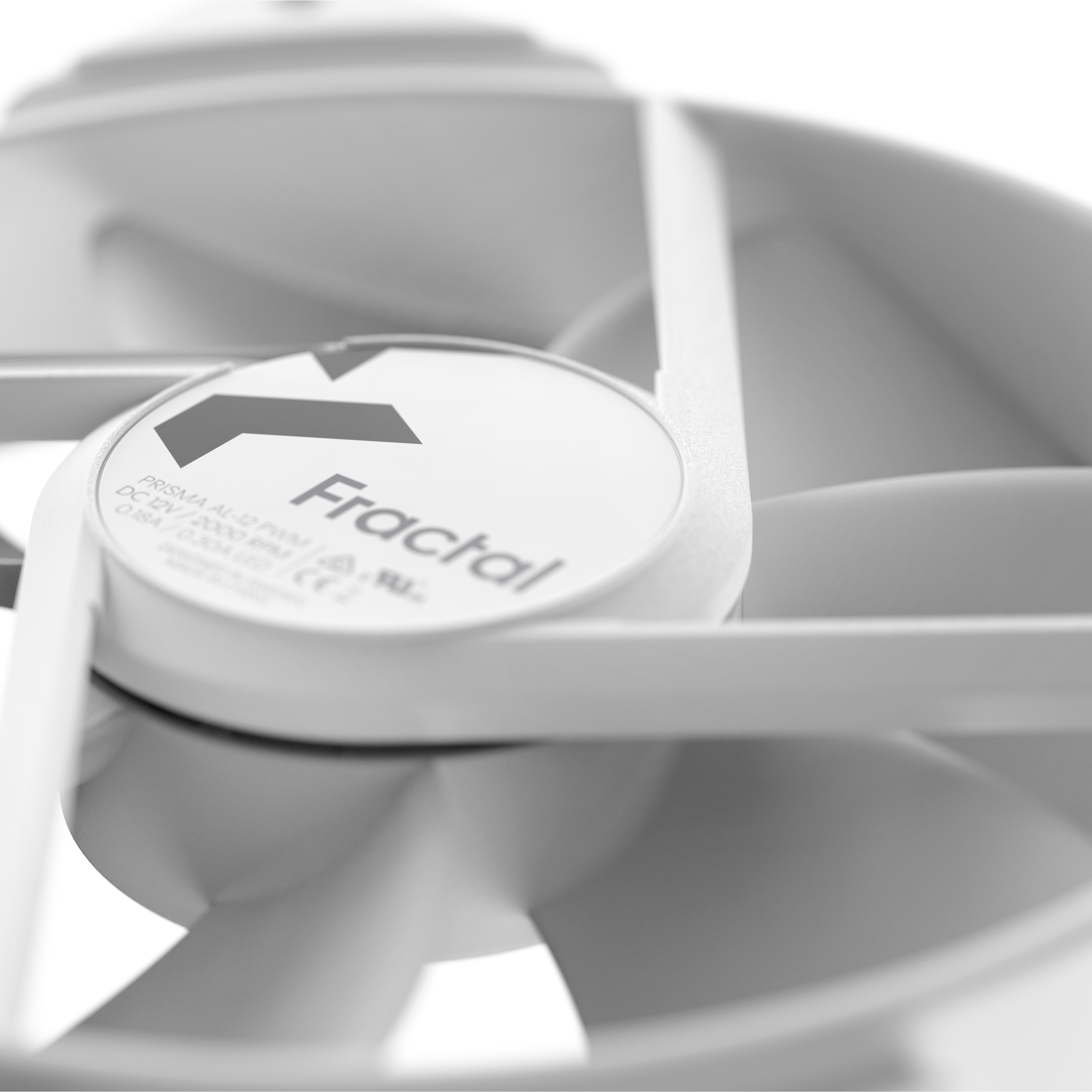 Fractal Design 120mm Addressable RGB LED Prisma White Fan/FD-FAN-PRI-AL12-PWM-WT