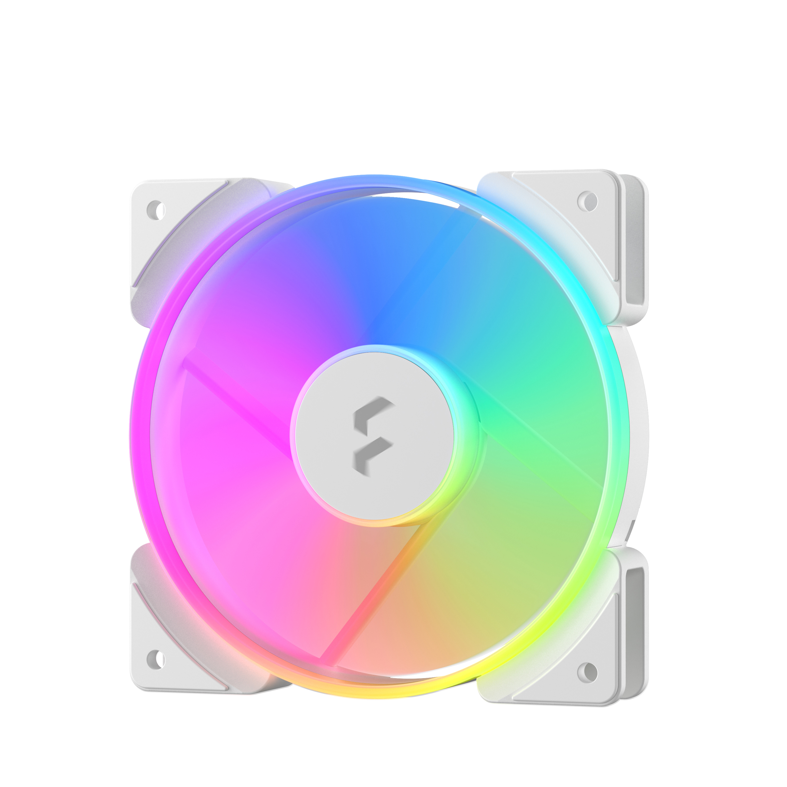 Fractal Design 120mm Addressable RGB LED Prisma White Fan/FD-FAN-PRI-AL12-PWM-WT