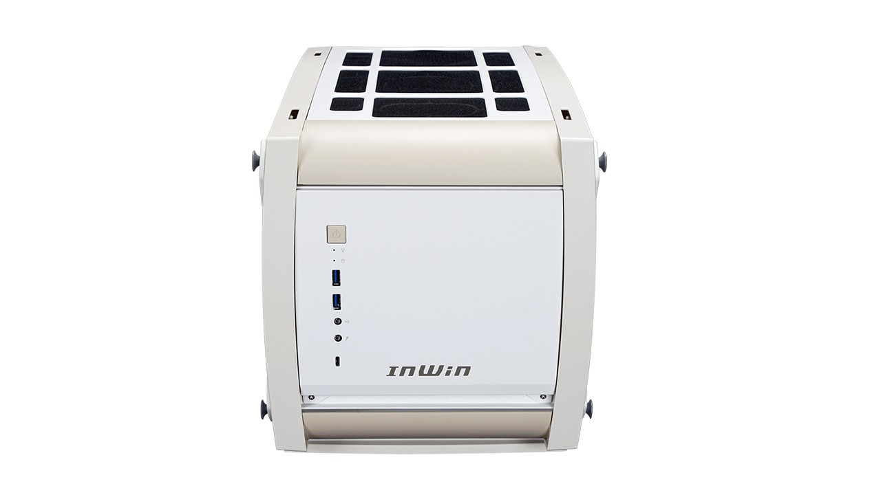 Inwin Explorer Bone ITX White Gaming Case/IW-CS- EXPLORER-BWHI