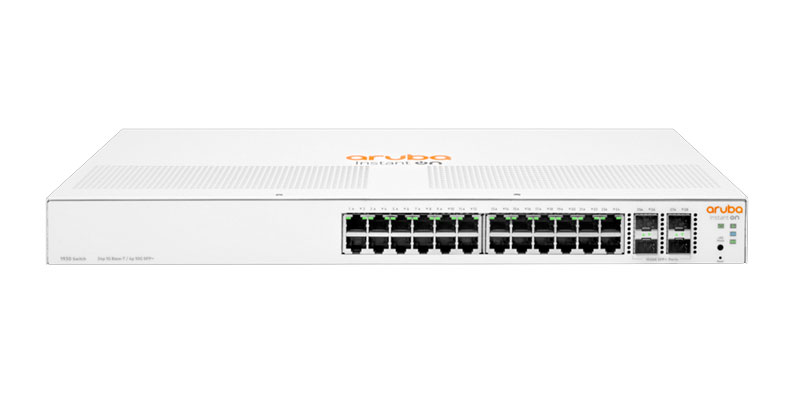 Aruba Instant On 1930 24 Gigabit copper ports 4 SFP+ 1/10GbE ports, Switch | JL682A