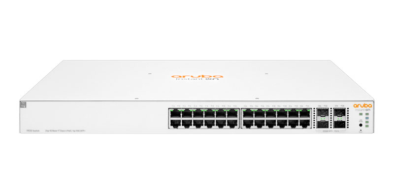 Aruba Instant On 1930 24 Gigabit copper ports	 Class4 PoE 4 SFP+ 1/10GbE ports 370W Switch | JL684B