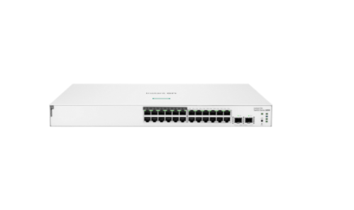 Aruba Instant On Switch Series 1830 24; Class 4 (ports 1 -12) Gigabit copper ports 12p Class4 PoE 2 SFP 1GbE ports 195W Switch | JL813A