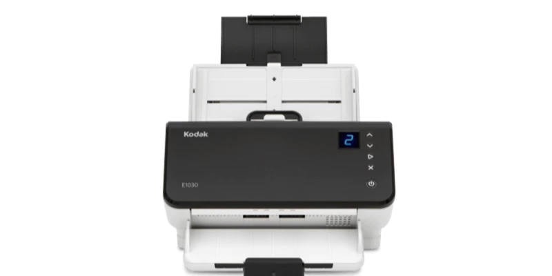 KODAK E1030 A4 Scanner ,  Speeds up to 30 ppm / 60 ipm, Feeder Capacity Up to 80 sheets, USB 3.2
