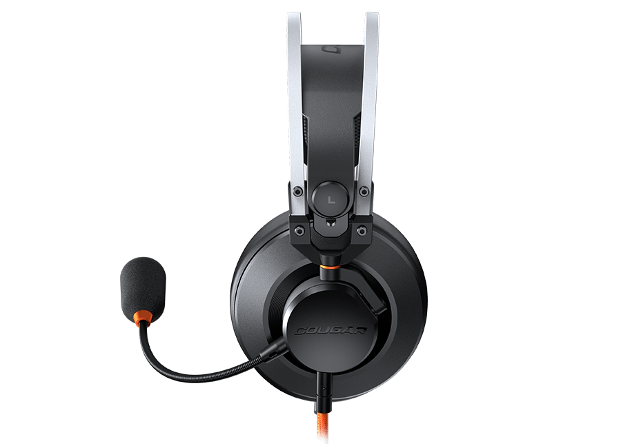 COUGAR VM410 TOURNAMENT Gaming Headset, 9.7mm microphone, compatible with phones, consoles, laptops, desktop