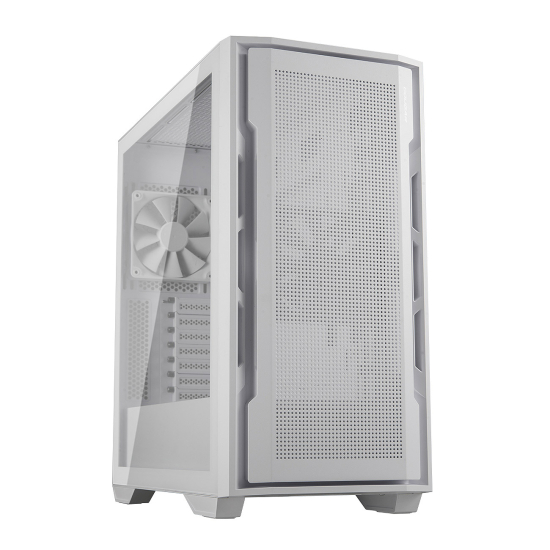 COUGAR Uniface RGB mid-tower case up to 360mm top panel water cooling support 2xPre-installed Fans - White | 385C780.0002