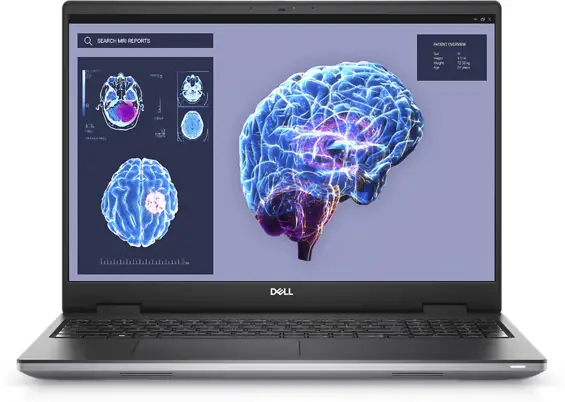 Dell Precision 7680 Workstation,  Intel Core i9-13950HX, 32GB, 1x32GB 5600MT, 1 TB, M.2 2280, Gen 4 PCIe, NVIDIA RTX 3500 Ada 12GB GDDR6 English-Arabic Keyboard, Win11Pro - Grey