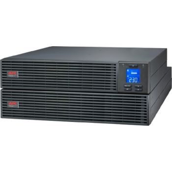 APC  | SRV1KRILRK SRVS RM 1000VA Online Easy UPS, Extended Runtime Battery Pack, Rail Kit, 230V Output Voltage, 800 Watts Power Capacity, 4U Rack Height, Black