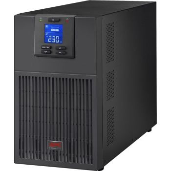 APC SRV 3000VA Easy UPS, 230V Output Voltage, Tower Type, 2400W Rated Power, 1.50m Cable Length, 6 IEC 60320 C13 / 1 (C19) Power Socket Outlets, Black | SRV3KI