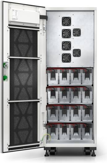 APC  | E3SUPS30KHB2 3S 30 kVA Easy UPS, 400V 3 phases Input Voltage, 4 Internal 7Ah Modular Battery Strings, 55A Input Current, VRLA Battery Type, 45-65Hz Input Frequency, White