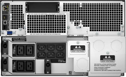 APC  | SRT10KRMXLI Smart-UPS On-Line With Multi-function LCD status and control console, capacity 10.0 KWatts / 10.0 kVA, Output Voltage 230V, RJ-45 10/100 Base-T , RJ-45 Serial , Smart-Slot , USB