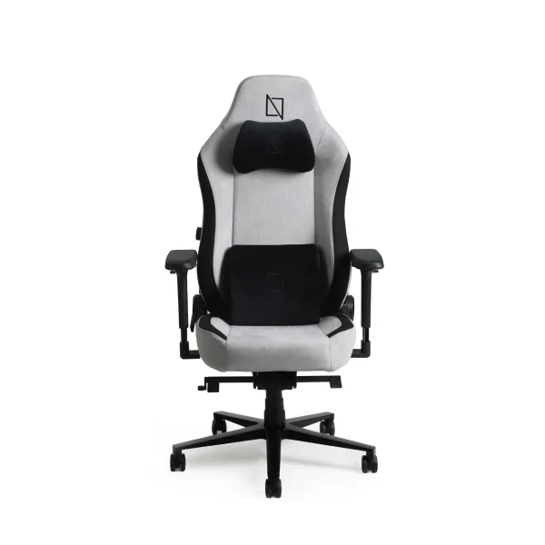 Navodesk APEX Chair – Soft Fabric  Ergonomic Design Gaming & Computer Chair Memory Foam Pillows & Magnetic Headrest Built-in Adjustable Lumbar Support & 4D Armrests,Built-in Adjustable Lumbar Support & 4D Armrests, Weight Capacity 135 Kgs  - Carbon White