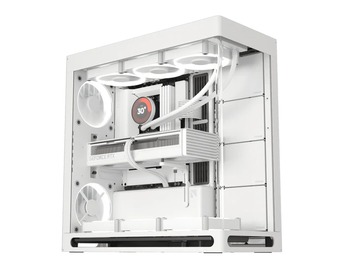 PC7 GameForge Gaming pc, Intel Core i7 14700KF, 32GB DDR5 RGB Memory, RTX 4070 12GB Graphic Card, NVMe 1TB SSD, RGB Liquid Cooler, Glass Case