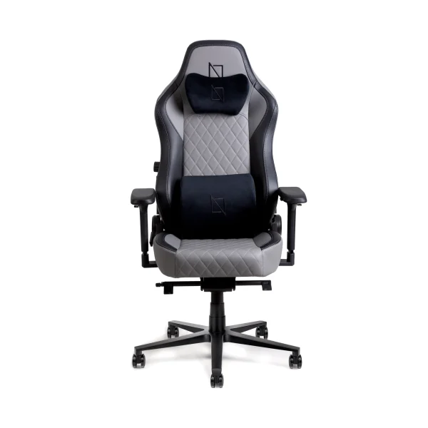 APEX Nexus Chair – CloudLeather, 4D Metal Armrest, Magnetic Memory Foam Headrest & Lumbar Support | Ultimate grey