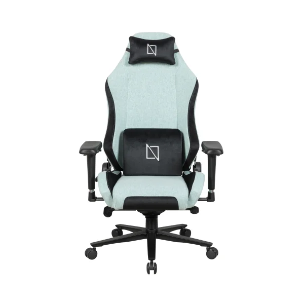 APEX CORE  Soft Fabric Gaming Chair, 4D Armrests, Class 4 Hydraulics, 90-135° recline,Lumbar and Neck Pillows for extra support _ Arctic Blue