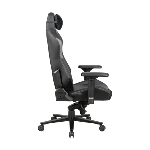 APEX CORE - Cloud Leather Gaming Chair, 4D Armrests, Class 4 Hydraulics with a 5 Star Wheelbase Tilt Mechanism with a 90-135° recline,Lumbar and Neck Pillows support - Gray