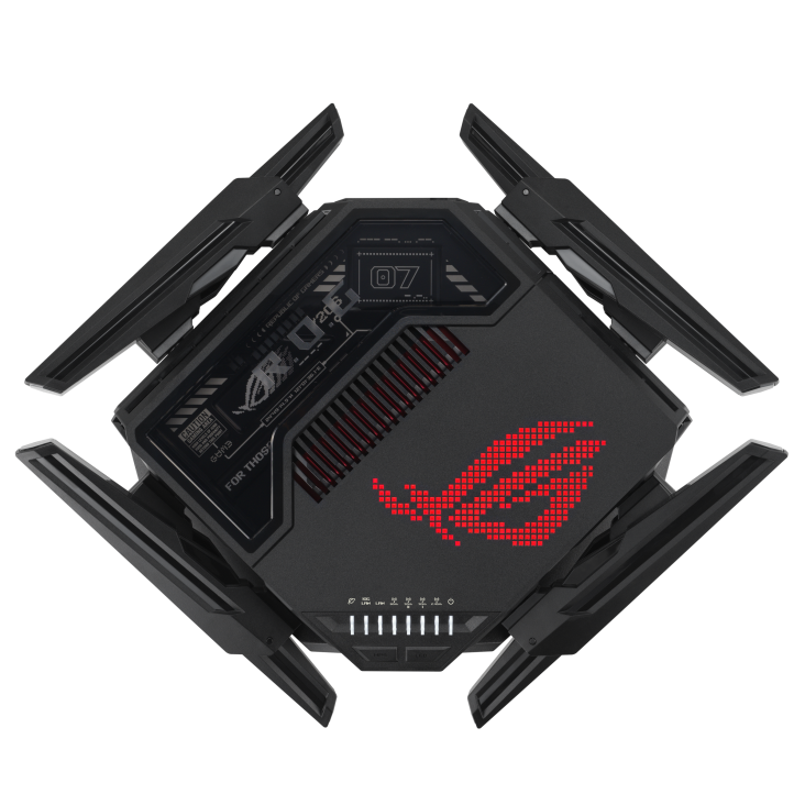 ASUS ROG Rapture GT-BE98 Quad-band WiFi 7 Gaming Router 320MHz bandwidth, speeds of up to 25 Gbps