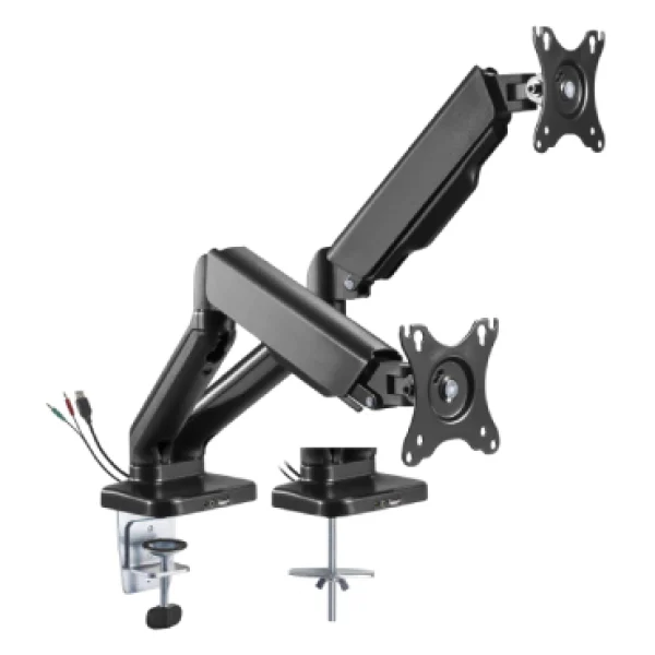 Navodesk Control Monitor Arm Model C Pro Dual Black | CTRL-CPRODUAL-BK