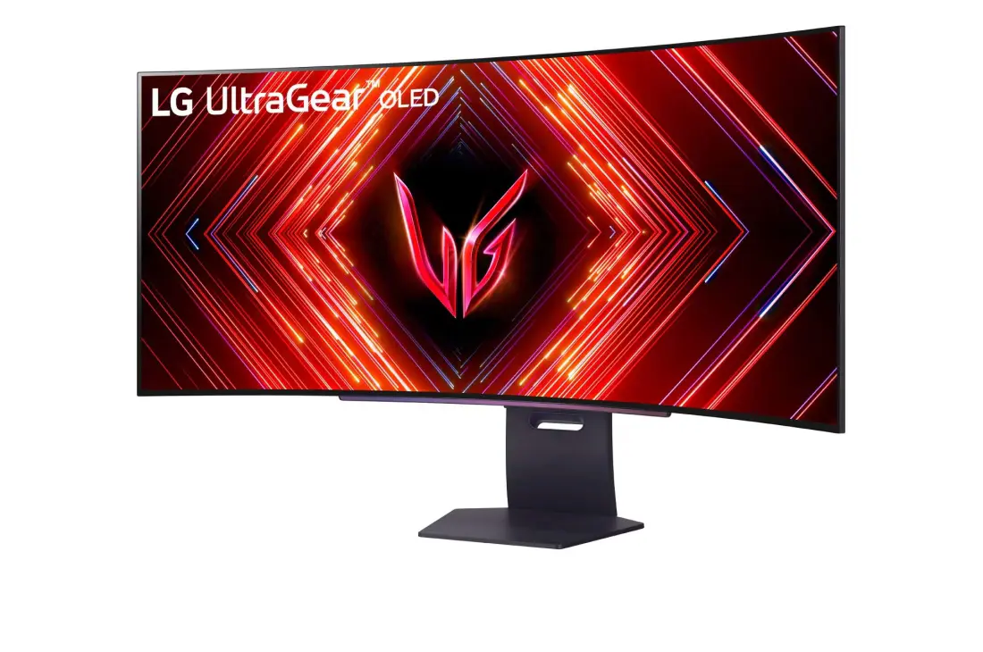 LG 45'' UltraGear WQHD (3440 x 1440) 21:9 800R OLED curved gaming monitor | 45GS95QE-B