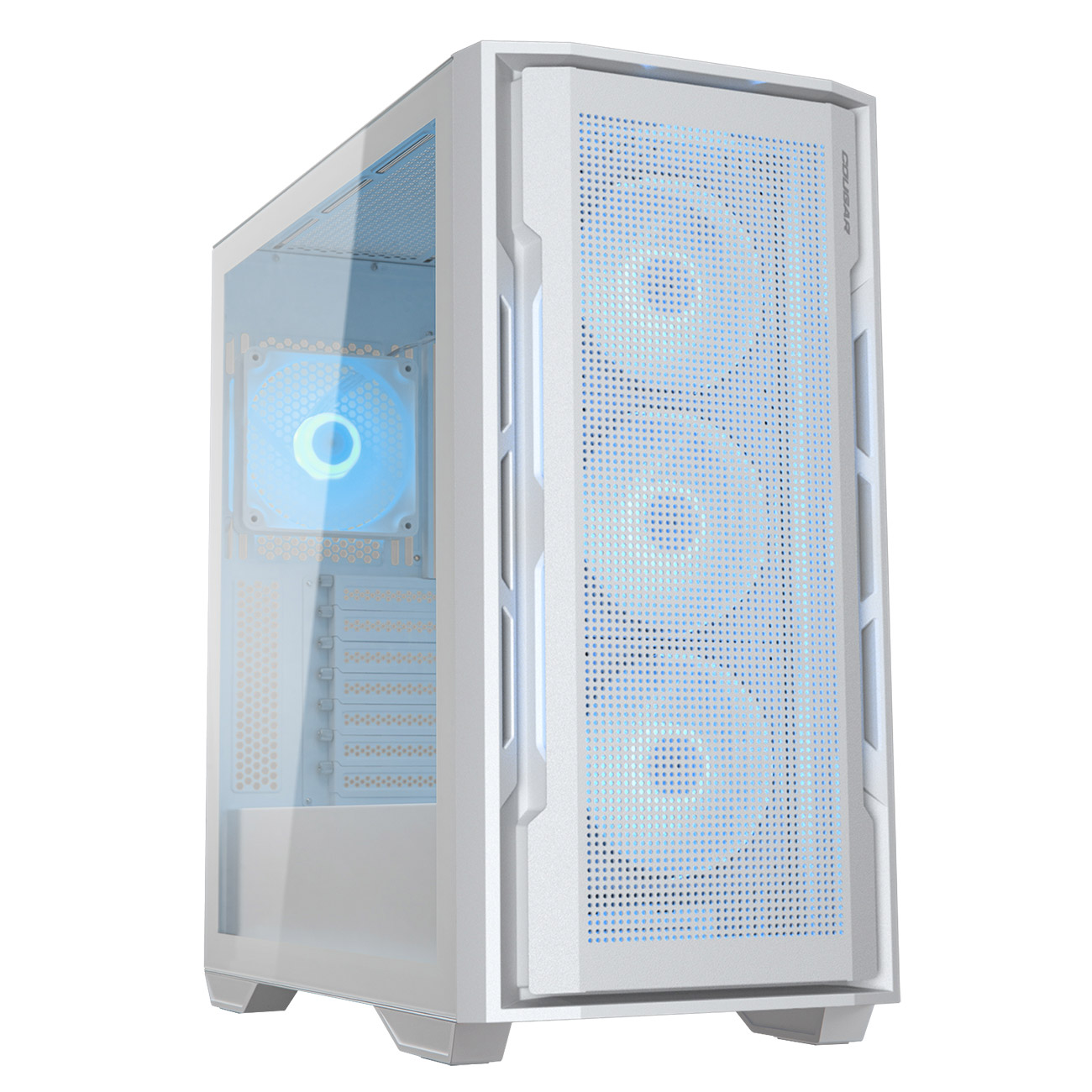 COUGAR Uniface RGB mid-tower case up to 360mm top panel water cooling support 2xPre-installed Fans | 385C780.0001