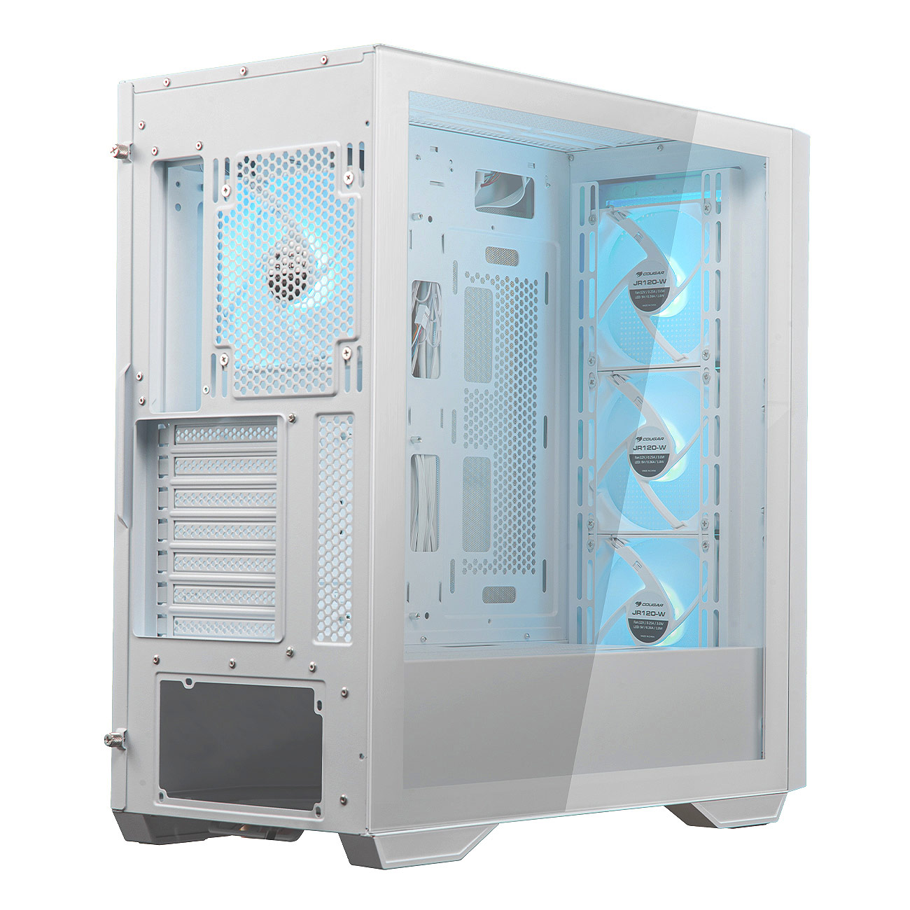 COUGAR Uniface RGB mid-tower case up to 360mm top panel water cooling support 2xPre-installed Fans | 385C780.0001