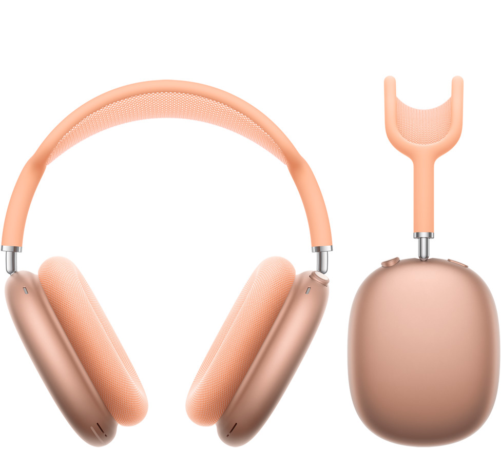 APPLE AirPods Max, high-fidelity audio, Active Noise Cancellation, Battery Up to 20 hours of listening,  USB‑C  - Orange