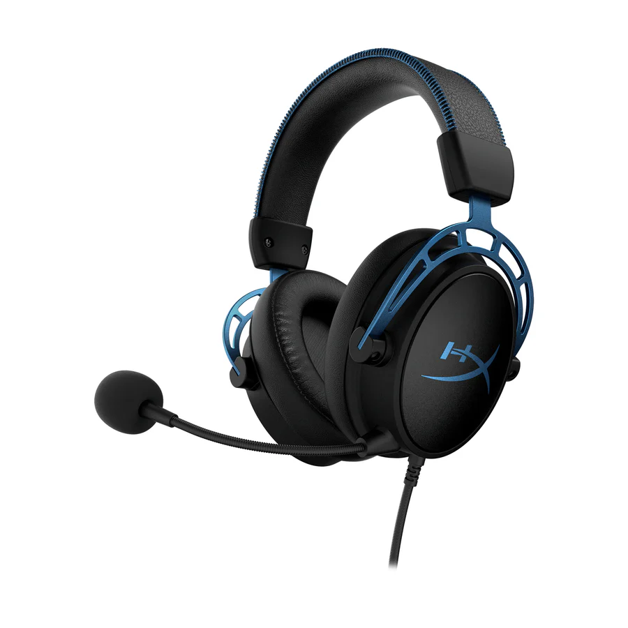 HyperX Cloud Alpha S - Gaming Headset,  Virtual 7.1 surround sound, Leatherette and fabric ear cushions | Black-Blue