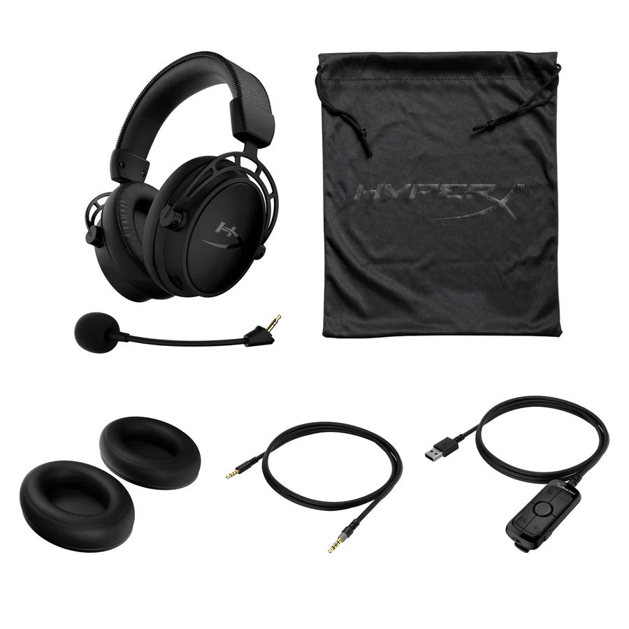 HyperX Cloud Alpha S - Gaming Headset,  Virtual 7.1 surround sound, Leatherette and fabric ear cushions | Black