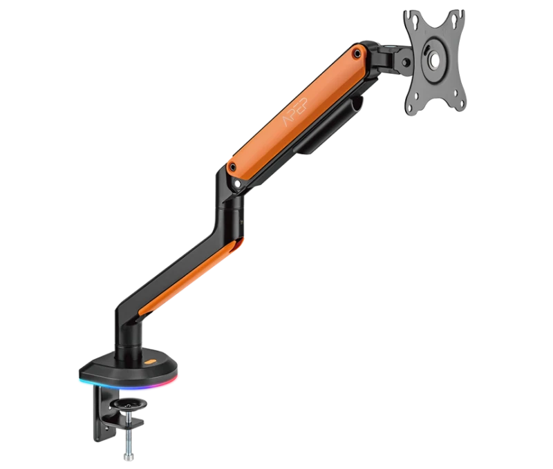 Sades Apep RGB Single Monitor  Mount Arm- Orange