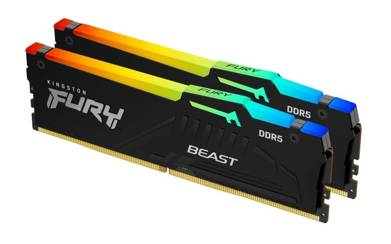 Kingston Fury Beast 32GB (1x 32 GB Kit) DDR5 Desktop Memory, 6000MT/s Speed, CL36 DIMM C-Latency, Intel XMP 3.0 and AMD EXPO | KF560C36BBEA-32