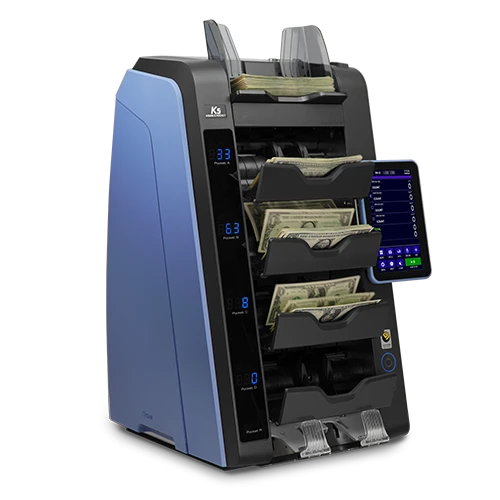 Kisan K5-A Desktop high speed 4+1 pocket Fitness Sorter, 	Upto 48 Currency